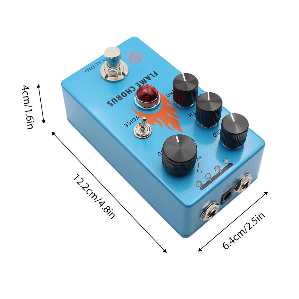 Moskyaudio Педаль Для Электрогитары Эффектов Хору Металлический Корпус True Bypass 9 В