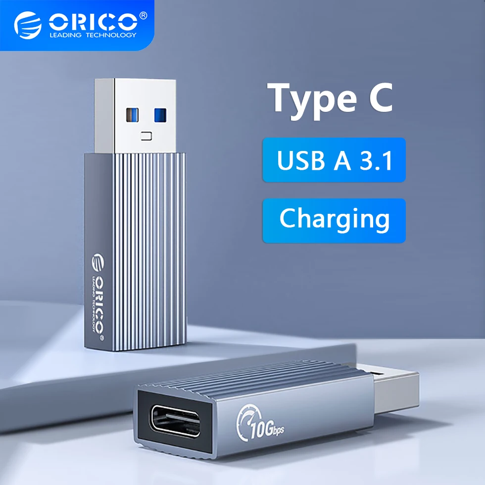 

ORICO OTG Type C Female To USB A Male Adapter 10Gbps Data Switch Charging Converter Connector Adaptor for Earphone Charger 5V 3A