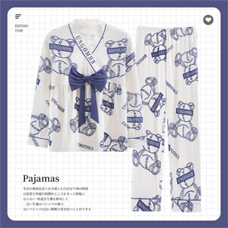 Princess Pajamas Set Sweet Sleepwear For Women Elastic Sexy Pyjama Women's 2022 Fashion Autumn Homewear Clothes Big Size