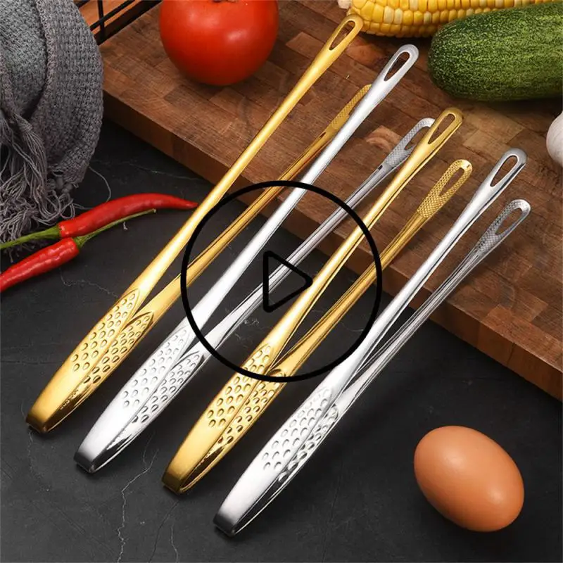 

Щипцы для гриля из нержавеющей стали, щипцы для барбекю, гриля, кухонные щипцы для приготовления салата, хлеба, антипригарные зажимы для бар...