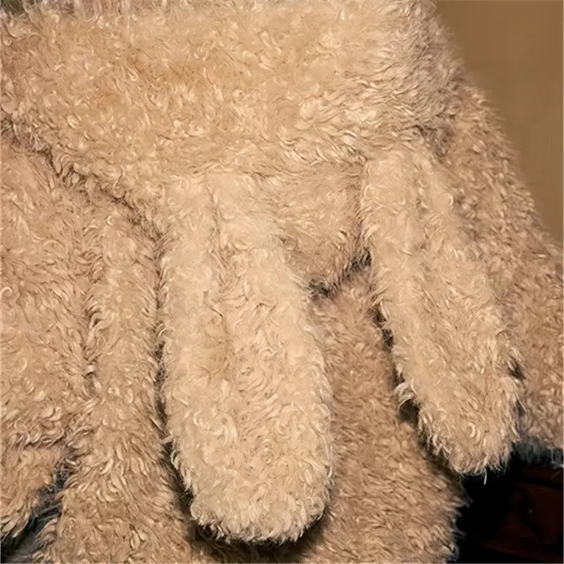 Женская шуба из искусственного лисьего меха длинная куртка пальто женские топы с