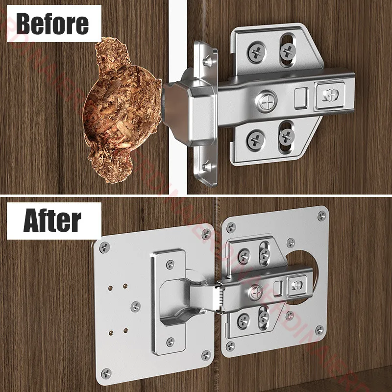NAIERDI нержавеющая сталь петля ремонтная пластина мебель дверные панели шкафа