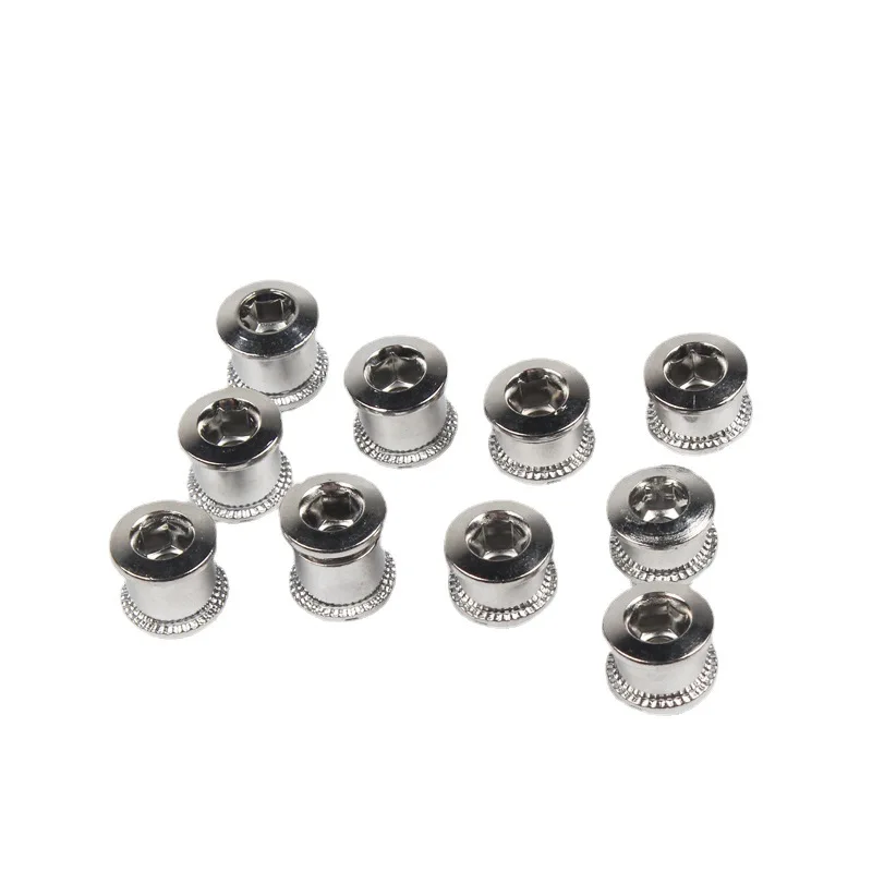 Купи 5Pcs Bicycle Nail Die Plate Screw Road Bicycle Single Disc Double Disc Screw Steel Crankshaft Set Screw Tooth Disc Screw за 242 рублей в магазине AliExpress