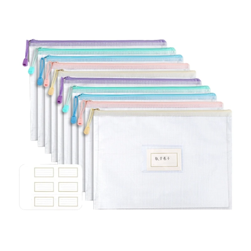 

Letter Size File Wallet Receipt Wallet Document Folder Bag Zip-up File Bags