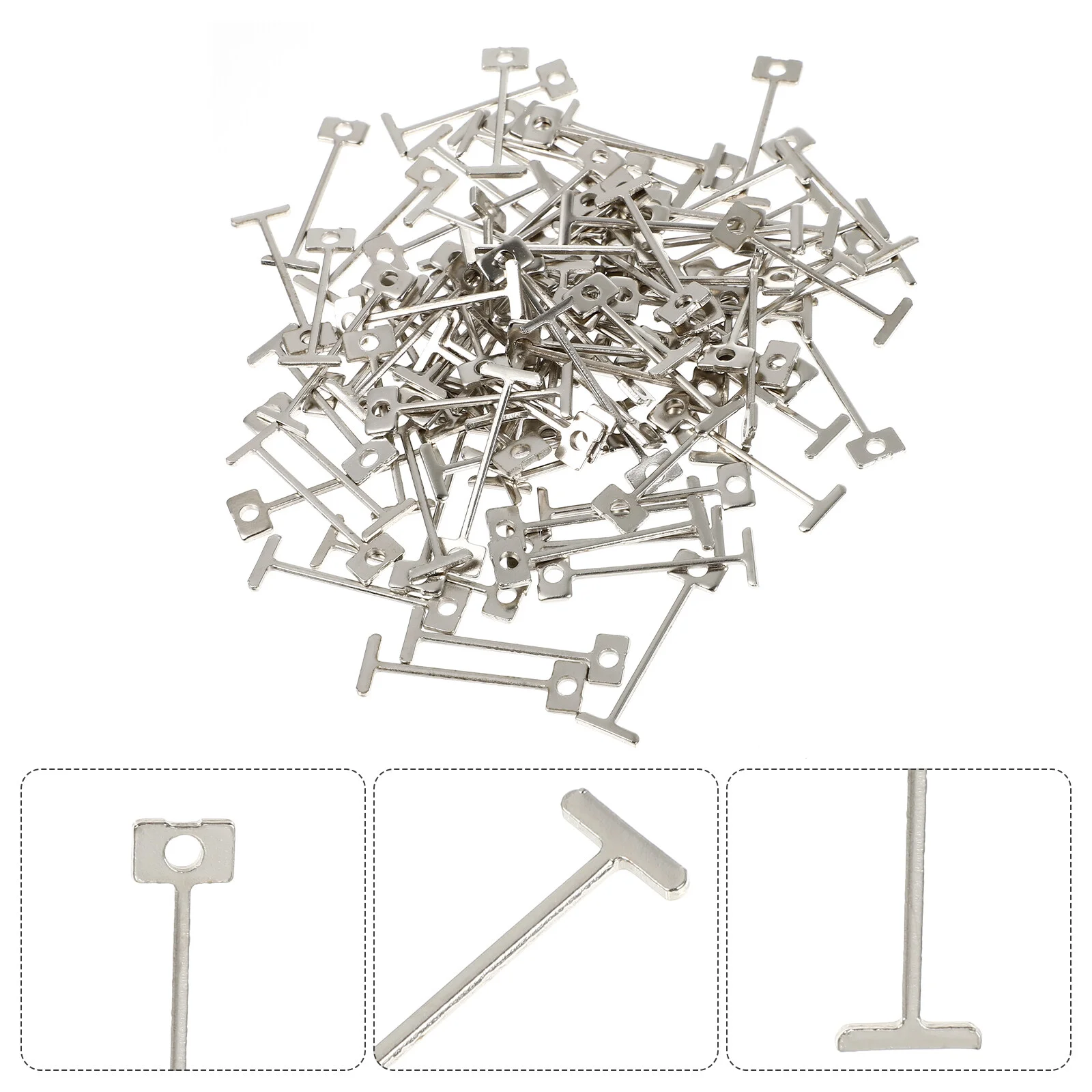 

100pcs Tile Leveling System Tile Leveler Spacers Replaceable Steel Ceramic Tile Installation Tool for Walls Flooring