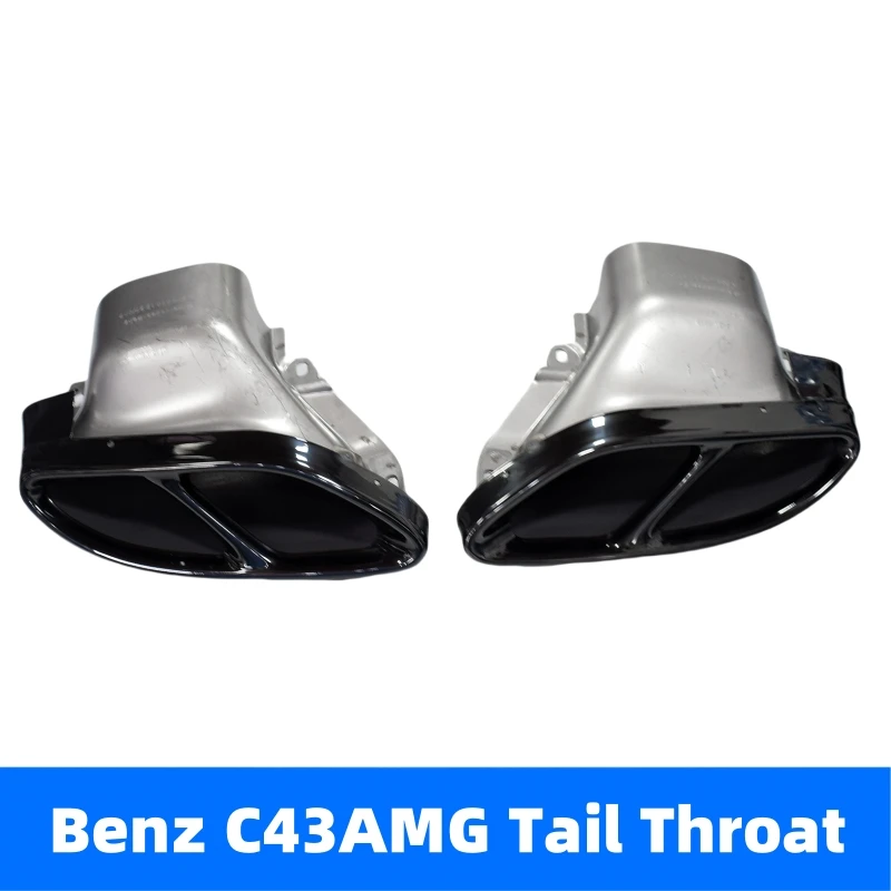 Для 2014-2018 Mercedes-Benz C-Class W205 модернизация выхлопной трубы AMG C43 Нержавеющая сталь