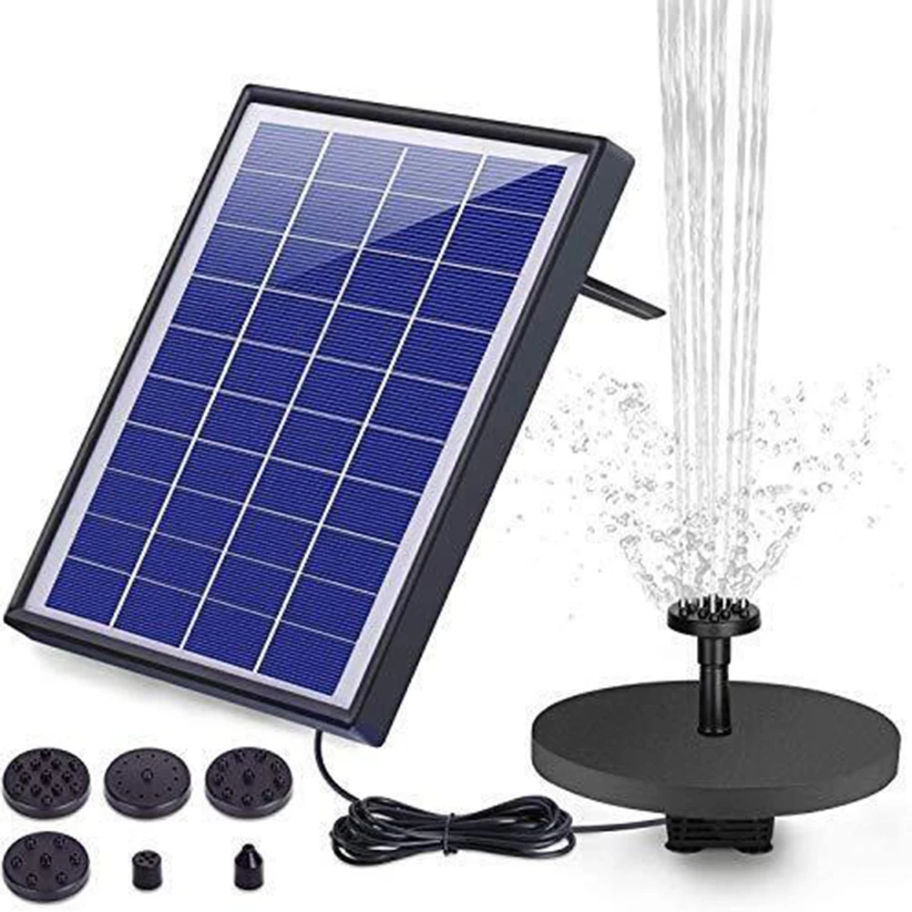 

12V/6.5W Solar Water Fountain Pool Pond Waterfall Fountain Outdoor Garden Bird Bath Solar Panel Pond Tank Fountain Bird Bath