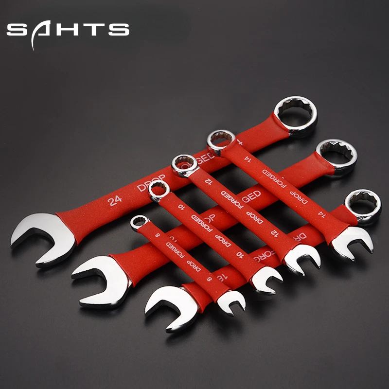 

Универсальный гаечный ключ SAHTS, инструмент для ремонта автомобиля, с открытым кольцом с мелкими зубьями, динамометрическим крутящим момент...
