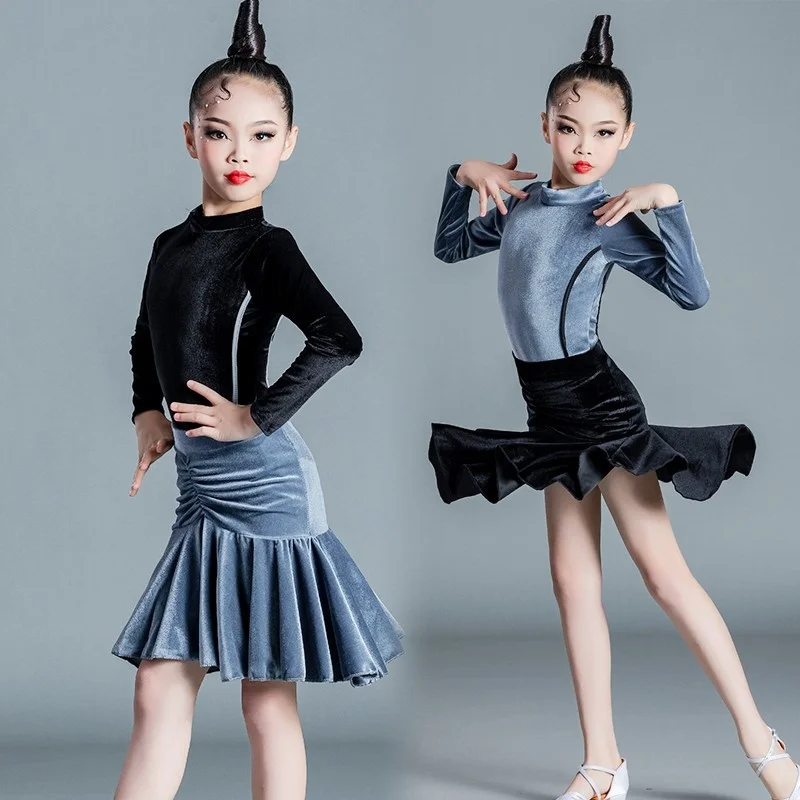 

Girls Carnival Jazz Dancewear Costume Kids Modern Latin Ballroom Party Dancing Dress Child Dancing dress Wear Clothes For Girls