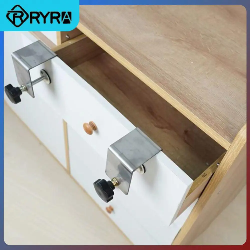 1pc Jig Cabinet Tool Drawer Panel Clips Tools Woodworking Steel Drawer Front Installation Clamps Stable Durable Smooth New