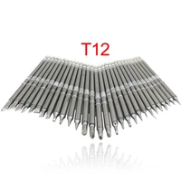 t12 k series soldering solder iron tips t12 kl kf kr ku series iron tip for hakko fx951 stc and oled electric soldering iron