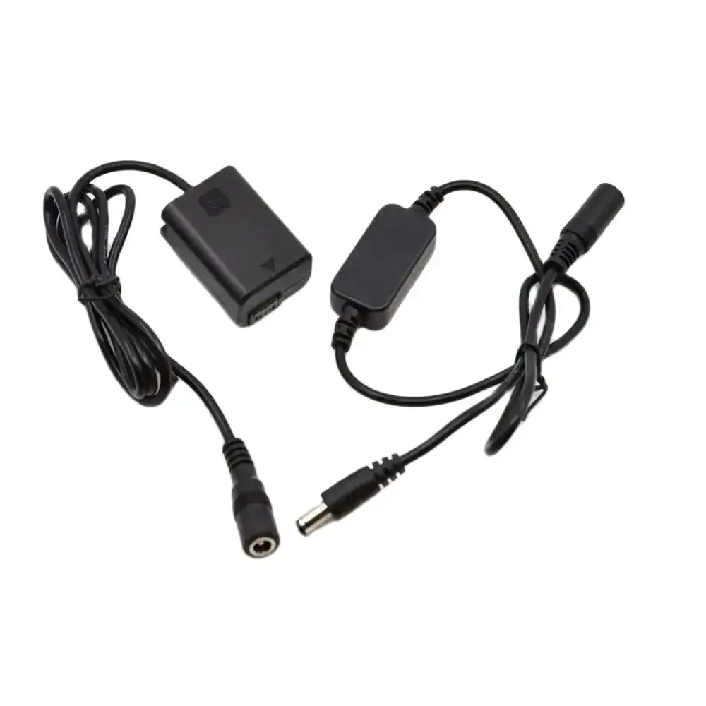 Аккумулятор NP FW50 AC - PW20 DC с кабелем для сброса давления 12V 24V камеры Sony A6000 A7000 NEXC3 NEXC5