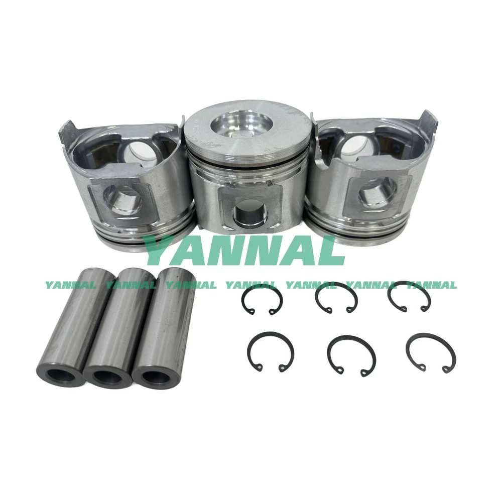 Комплект поршней хорошего качества 3TNE88 3TNE88L-RBV 3D88E-3 для экскаватора-погрузчика с