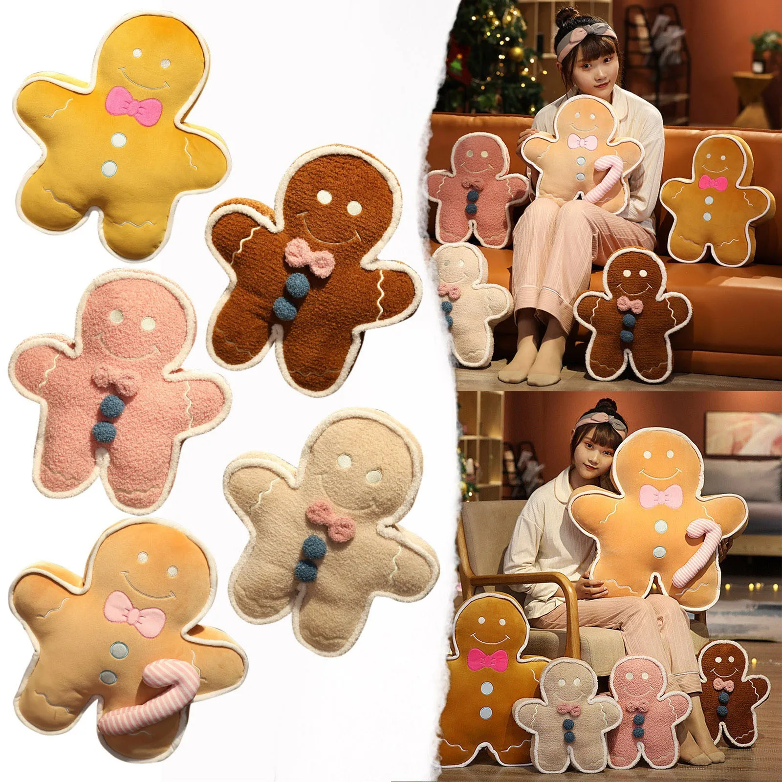 Плюшевая кукла имбиря украшение дивана Милый Печенье мягкие игрушки подарки
