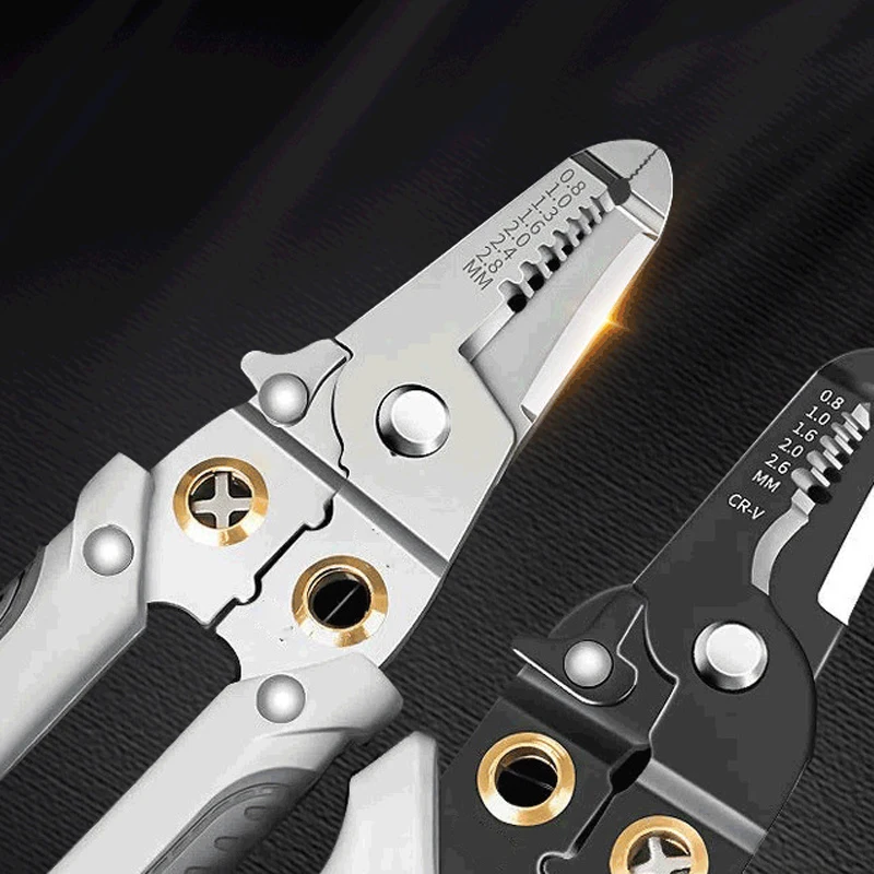 

Электрические плоскогубцы 7 в 1, плоскогубцы для зачистки проводов, многофункциональные кусачки с диагональным носом, резаки для кабеля, клеммы, ручные инструменты для резки резьбы