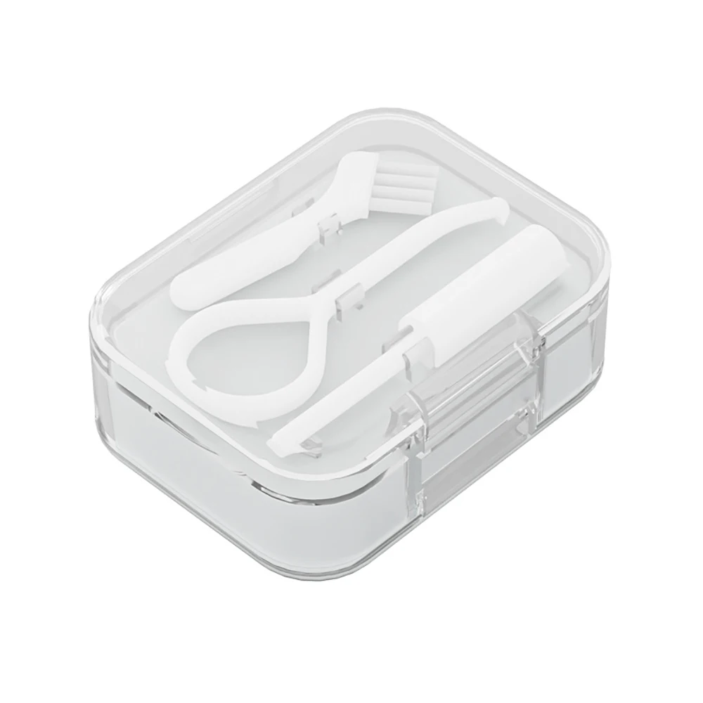 Двухслойная коробка для протезов фиксатор брекеты хранения с настроением зубов