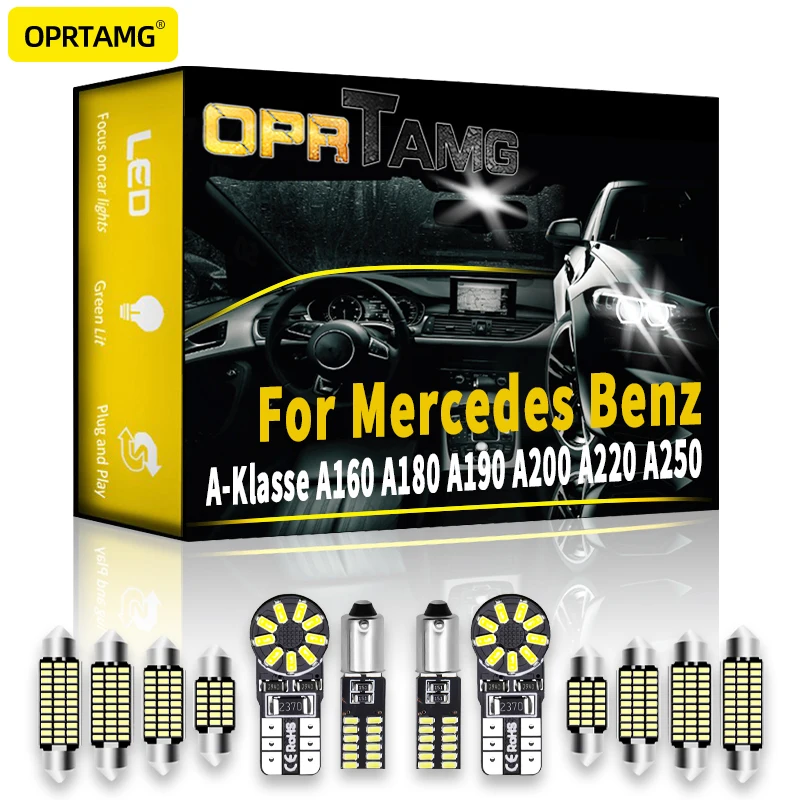 

OPRTAMG Canbus For Mercedes Benz A-Klasse A160 A180 A190 A200 A220 A250 1994 1995-2022 Sportback Car Accessories Indoor Lamp LED