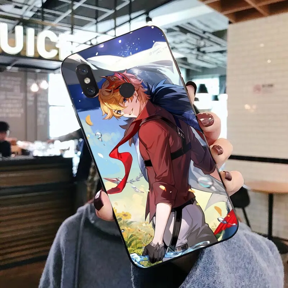 Ударный чехол Tartaglia Childe Genshin для Xiaomi Mi 5X 8 9 10 11 12 lite pro 10T PocoX3pro PocoM3 Note 10 pro lite (art.: 3920c374ae79d) - 3920c374ae79d