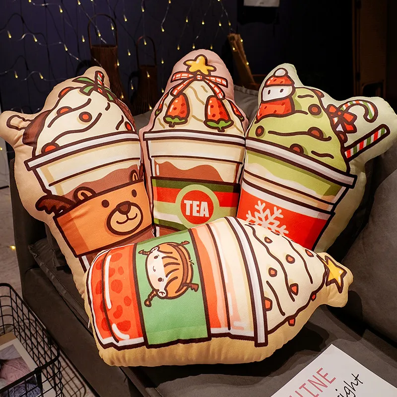 Креативная плюшевая подушка для мороженого двойная искусственная Реалистичная