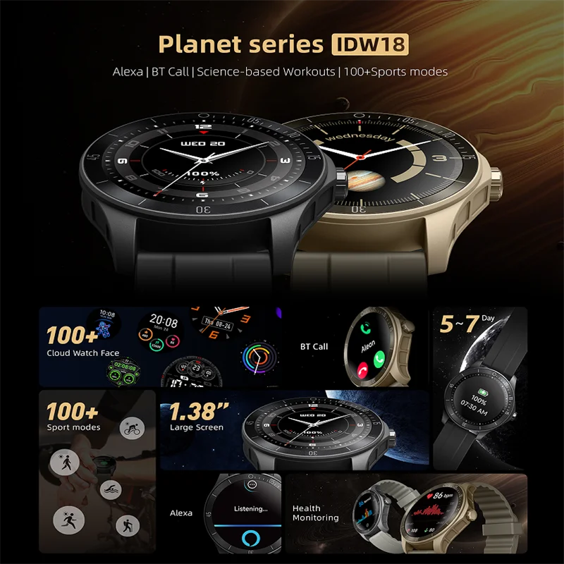 Умные часы IDW18 для мужчин и женщин