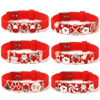 red charm fine festive red bracelet diy exquisite accessories rubber silicone strap bracelet mens and womens bracelets gift
