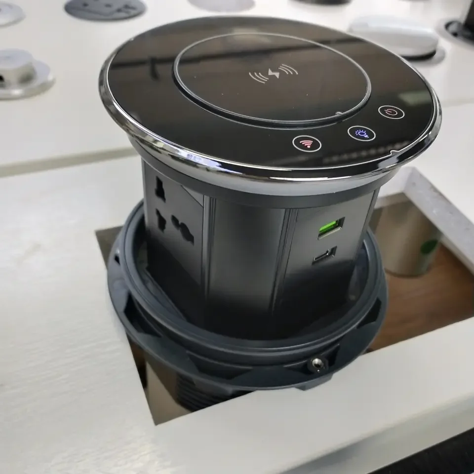 TUYA IP65 16A Универсальная розетка для умного Wi-Fi Моторизованная выдвижная подъемная башня USB-C Розетка для беспроводной зарядки для домашнего офиса (art.: 3920cf7dcc736) - 3920cf7dcc736