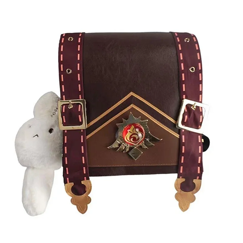 Genshin Impact Klee Косплей Костюм Рюкзак Dodoco Парик Детская одежда Платье Обувь