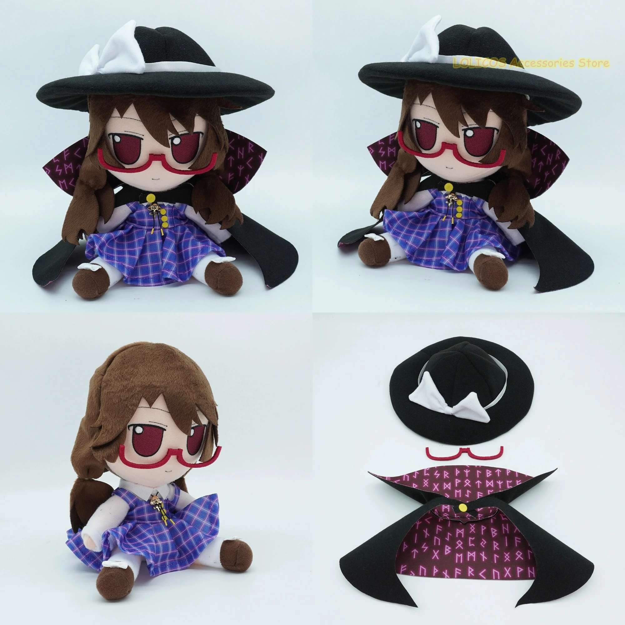 Фото Фигурка-подушка Usami Sumireko Touhou Project, 20 см, серия FUMO, в сидячей позе, модель, аниме, мультфильм, игровой персонаж, талисман, подарки для косплея №1
