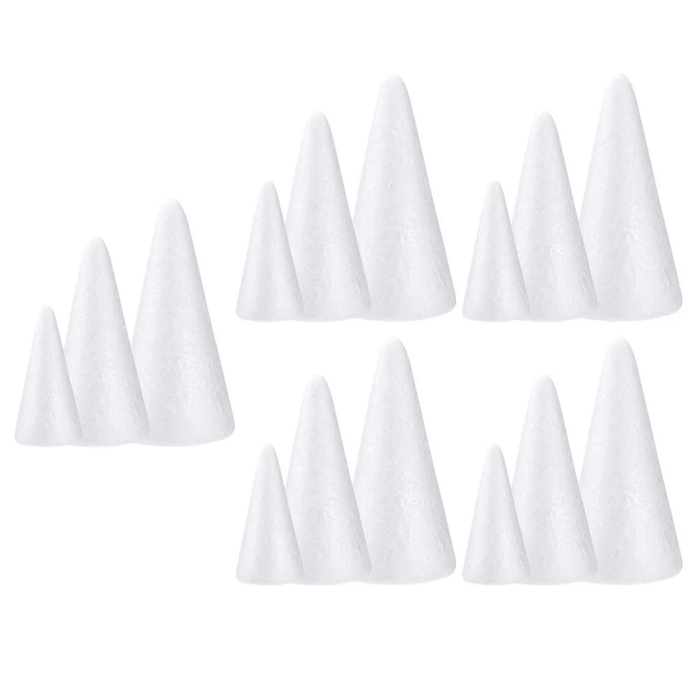 

Foam Cone Kids Decor Plaything White Ornament Toys Kindergarten Decorative Drawing