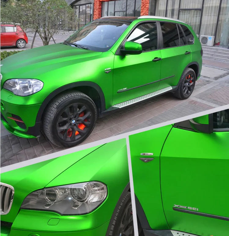 

Aiks Green Recoverable Car Body Wrap Sticker Exterior Accessories