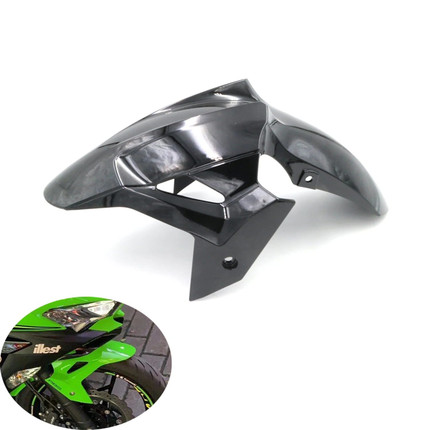 Motorcycle Front Fender Injection Molding Mudguard Panel Cover Fairing Cowling ABS For Kawasaki Ninja 400 EX400 2018 2019 18 19