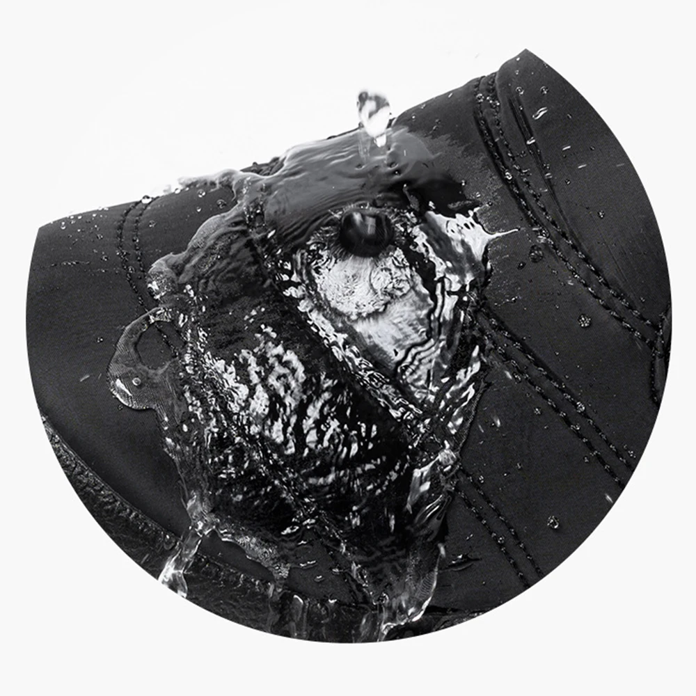 Women's Snow Boots Side Zipper Designed Waterproof Warm Plush Ankle Boots for Female Black Winter Casual Shoes Plus Size 43