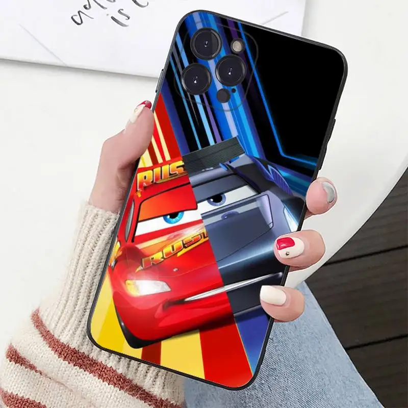 Disney Cars Lightning McQueen 95 Phone Case Silicone Soft for iphone 14 13 12 11 Pro Mini XS MAX 8 7 6 Plus X XS XR Cover images - 6
