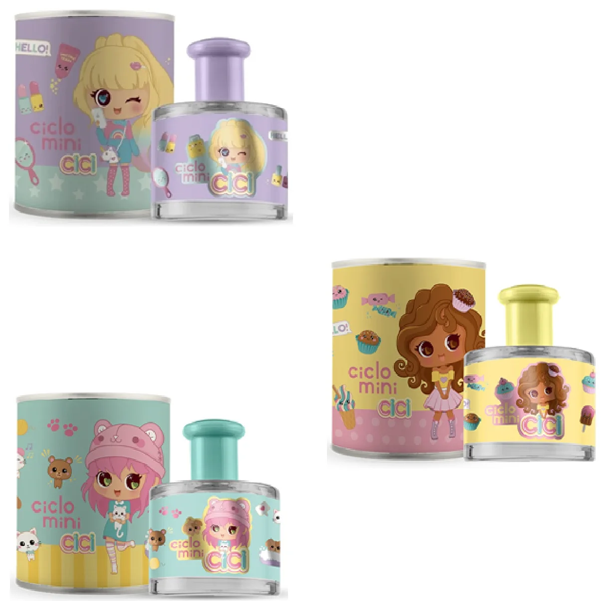 

Children's Perfume Cici Bela Zoe Mel Kit 3 Un