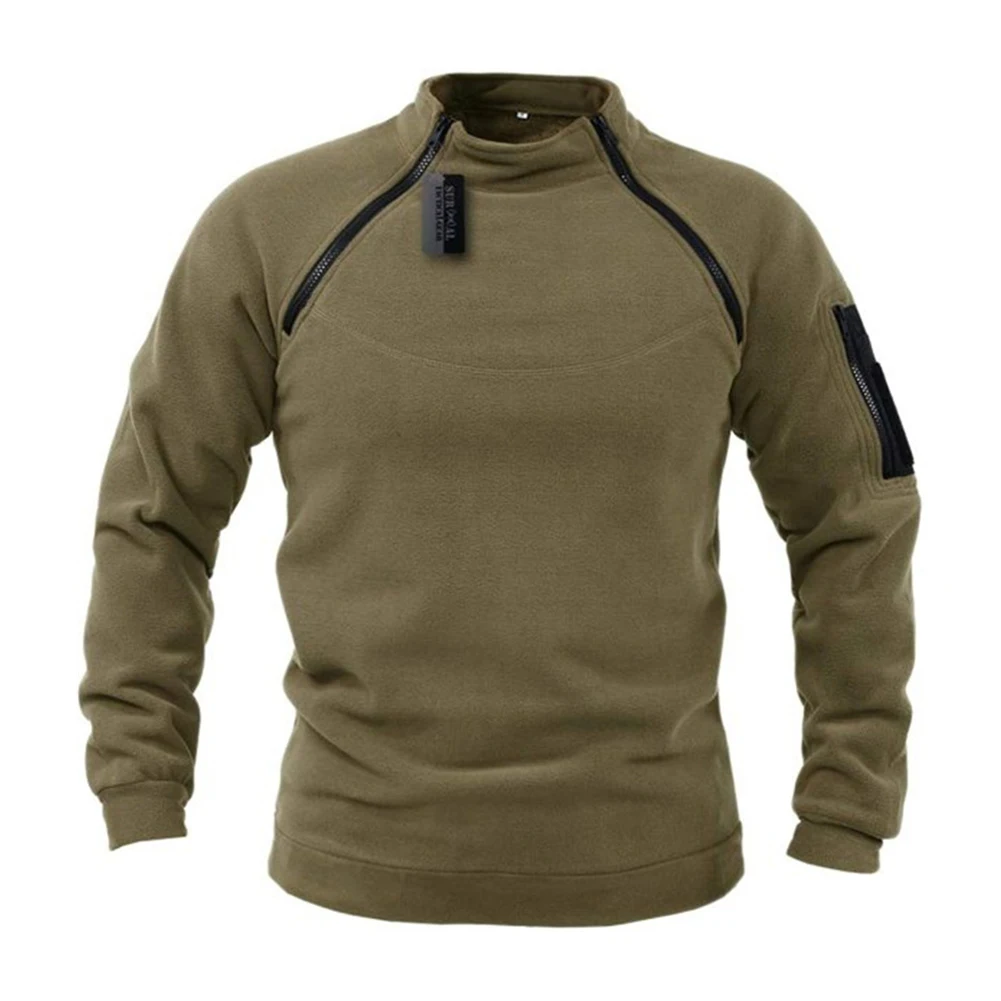 

Men Winter Fleece Jacket Parka Sweatshirts Casual Tactical Army Warm Military Jacket Outwear Thick Warm Bomber Military Pullover