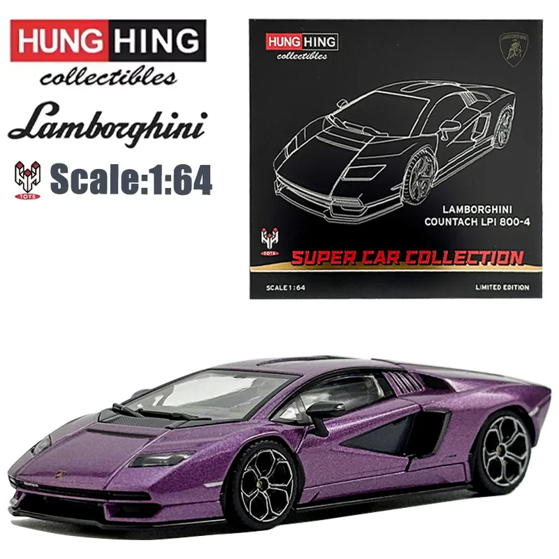 HH Toys 1/64 LAMBORGHINI COUNTACH LPI 800-4 SUPER CAR COLLEETON LIMITED EDITION Игрушечный автомобиль из сплава