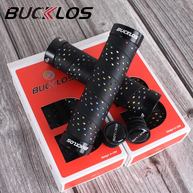 

1Pair BUCKLOS Bicycle Handlebar Grips Soft 22.2mm MTB Handle Lock Grips Comfortable Shockproof Bike Tape Grip Bicycle Parts