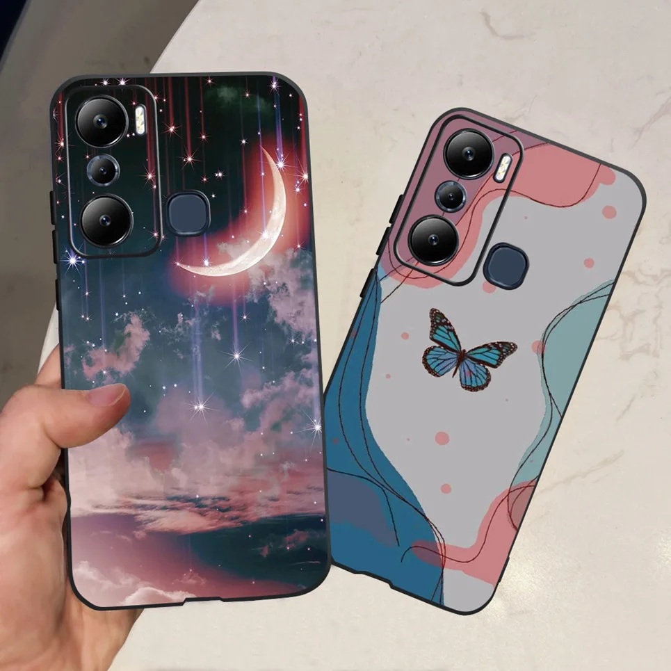 Для Infinix Hot 20 4G 20I 20S Play чехол Модная Мягкая силиконовая задняя крышка телефона из