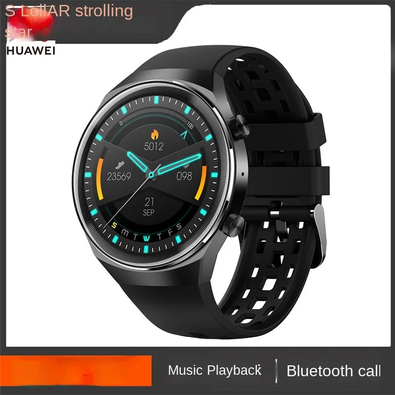 

Huawei Q8 Smart Watch Full round Full Touch Heart Rate Monitoring Music Playback Multi-Language Sports Bluetooth Calling Watch