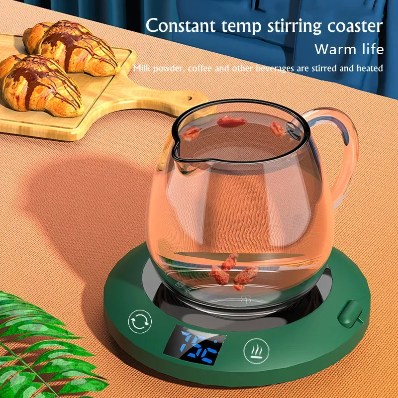 

USB Cup Warmer Mug Heater 3 Temperatures Setting 8 Hours Auto Shut-off Milk Tea Water Heating Plate Coaster for Home Office