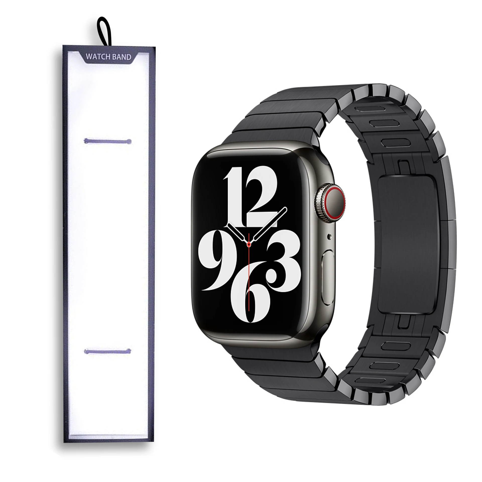 

Ремешок для apple watch link series 7 6 SE 5 4 3 2 Band, металлический Регулируемый браслет из нержавеющей стали для iWatch 6 поколения