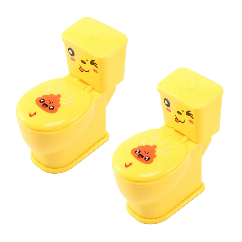 

-2X Mini Prank Squirt Spray Water Toilet Tricky Toilet Seat Funny Gifts Jokes Toys Anti-Stress Gags Joke Toy