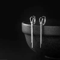 womens new fashion geometric hoop earrings long chain tassel dangle earring female charm earring piercing accessories best gift