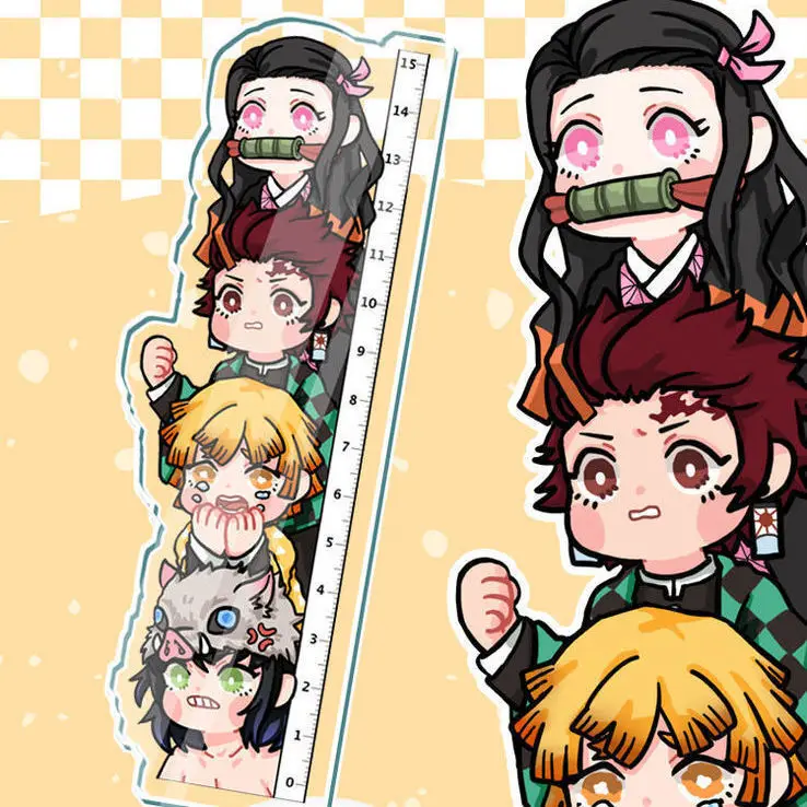 12-15 см популярный аниме рассекающий демонов Nezuko Tanjirou Kawaii Акриловые линейки нож тип мультяшный персонаж канцелярские подарки для вечеринки (art.: 3920bd95ecff7) - 3920bd95ecff7