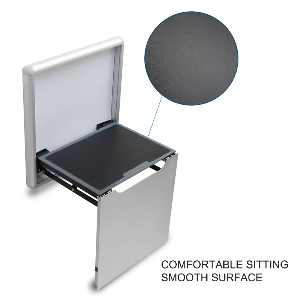 Wall Mounted Invisible Bathroom Stool Entrance-hall Folding Seat Shower Stools Porch Chair Living Room Hidden Shoe |