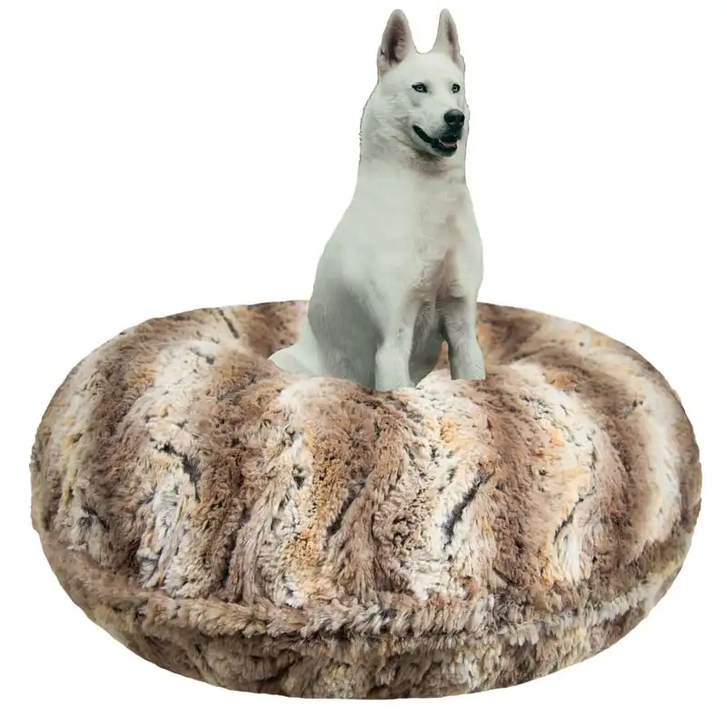 

Luxury Extra Plush Faux Fur Bagel Pet/ Dog Bed