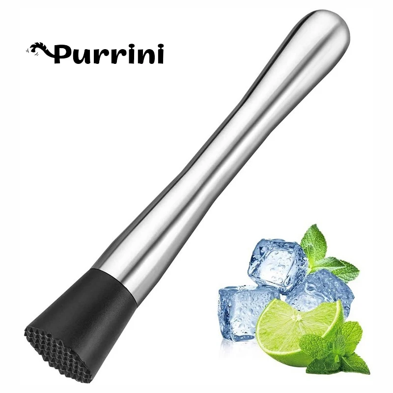 

Metal lemon squeezer with Crushing Hammer Mojito Masher Professional Cocktail Drink Muddler Handle Press Multifunctional Tools