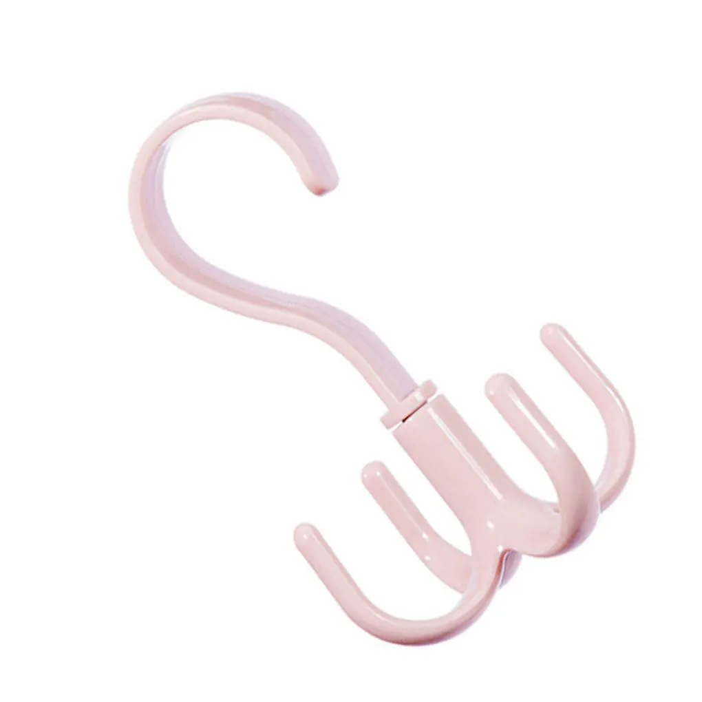 

New Arrivals 360 Degrees S Shape Hook Rotated Plastic Handbag Clothes Ties Bag Holder Shelf Hanger Hanging Rack Organizer Hook
