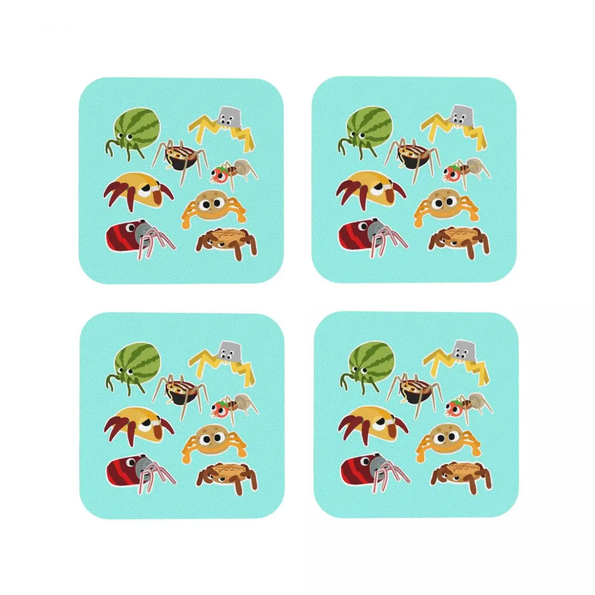 Bugsnax Bug Pack Fan Art Подставки Кухонные салфетки Нескользящие изоляционные кофейные