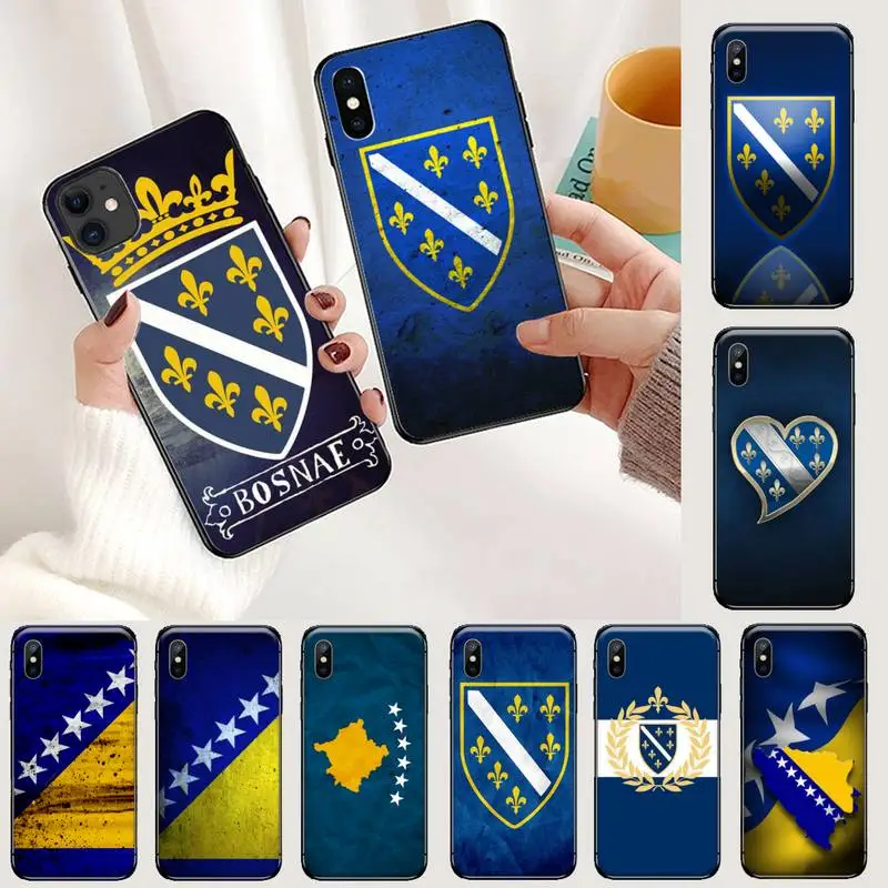 

Bosnia and Herzegovina flag Phone Case For iphone 12 11 13 7 8 6 s plus x xs xr pro max mini